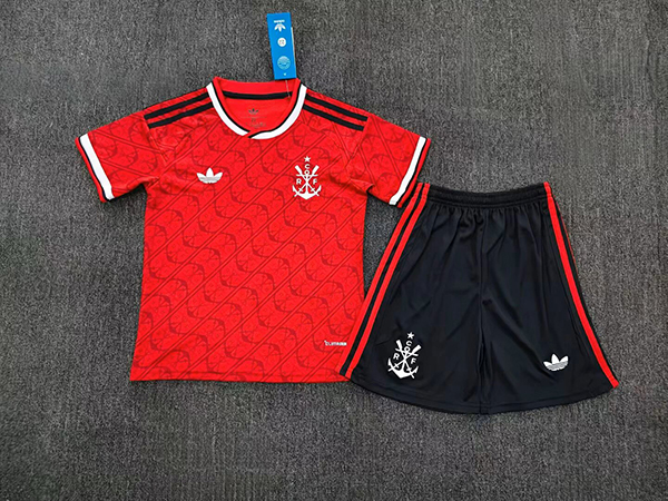 Kids-Flamengo 26/27 Third Red Soccer Jersey